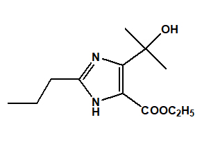 4-(1-hydroxy-1-methylethyl)-2-propyl-1H-Imidazole-5-carboxylic acid ethyl ester